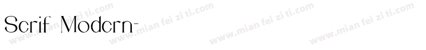 Serif Modern字体转换